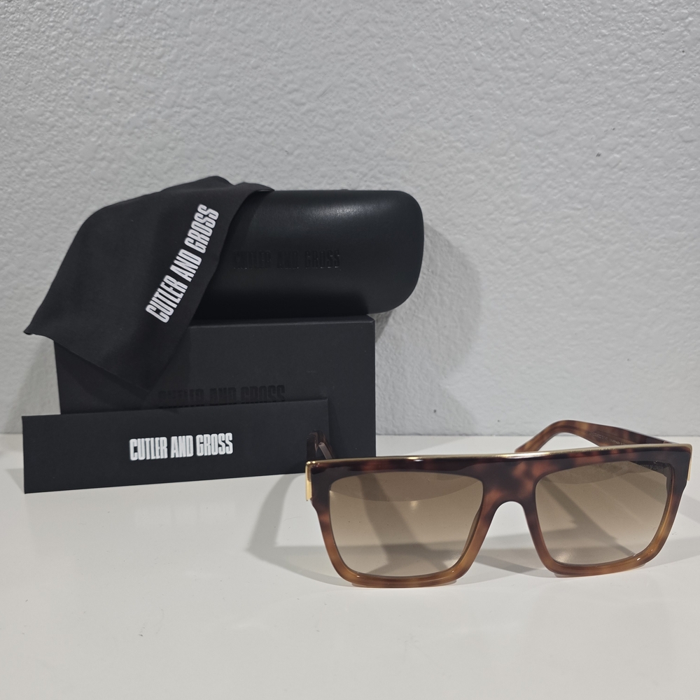 Men's Tortoiseshell Square Sunglasses - Brown Gradient